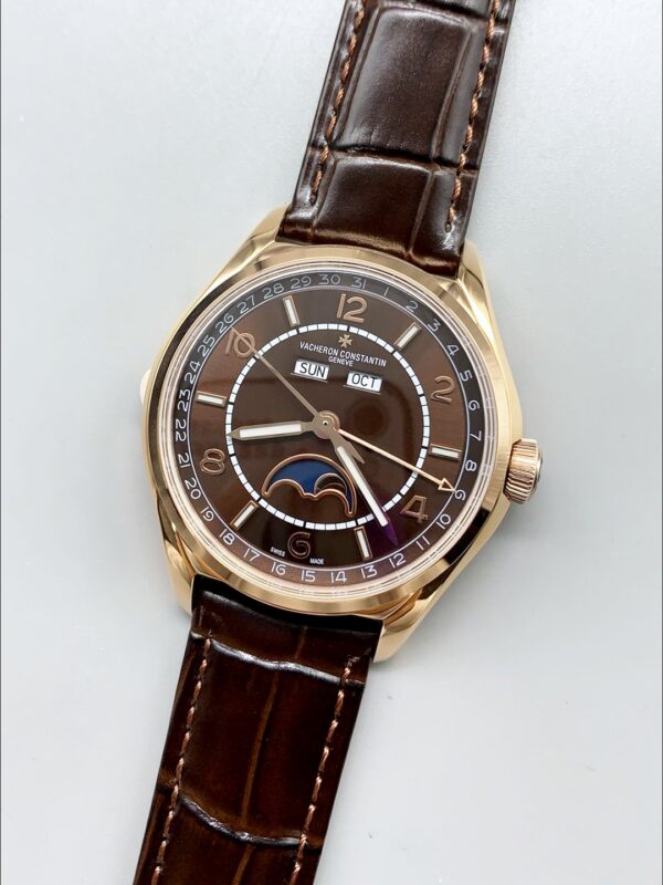 Vacheron Constantin Fiftysix Edition Rose Gold Watch 904L Steel Black Dial(1:1Super Clone)