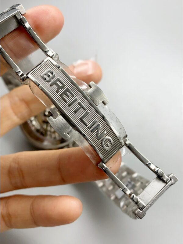 Breitling Navitimer with blue dial and steel bracelet (1:1Super Cloen)