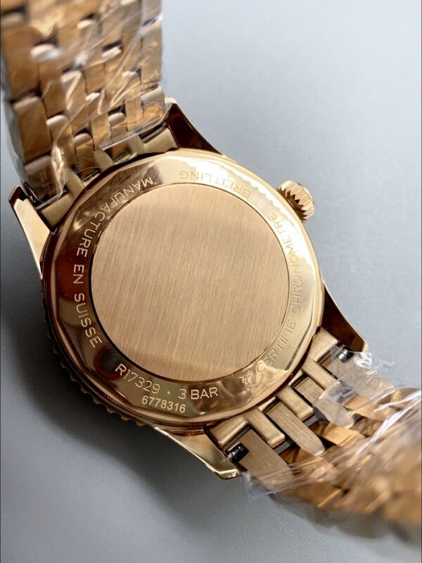 Breitling Navitimer, white dial, rose gold bracelet, model R17329F41G1R1 (1:1 Super Clone)