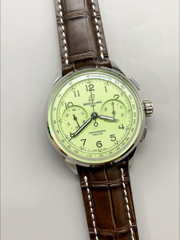 Breitling Premier B01 Chronograph 42 Edition Steel Casing Green Dial(1:1Super Cloen)