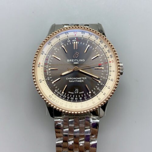 Breitling Navitimer 1 Automatic Watch in Grey Dial – Steel Strap(1:1Super Clone)