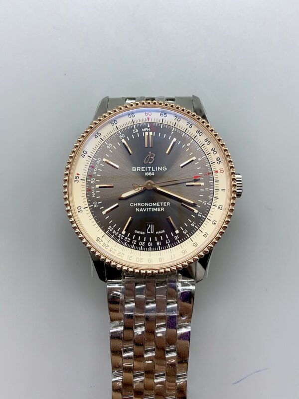 Breitling Navitimer 1 Automatic Watch in Grey Dial – Steel Strap(1:1Super Clone)