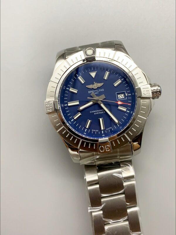 Breitling Avenger 43 Automatic Blue Dial Steel Strap (1:1Super Clone)