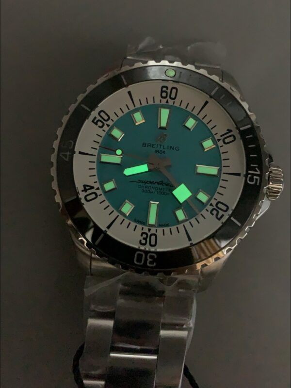 Breitling Superocean Disc in Blue Rubber A17376211L2S1 (1:1 Super Clone)