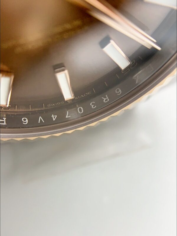 Rolex Datejust 41MM Two Tone Rose Gold Plating Brown Dial Watch(1:1Super Clone )