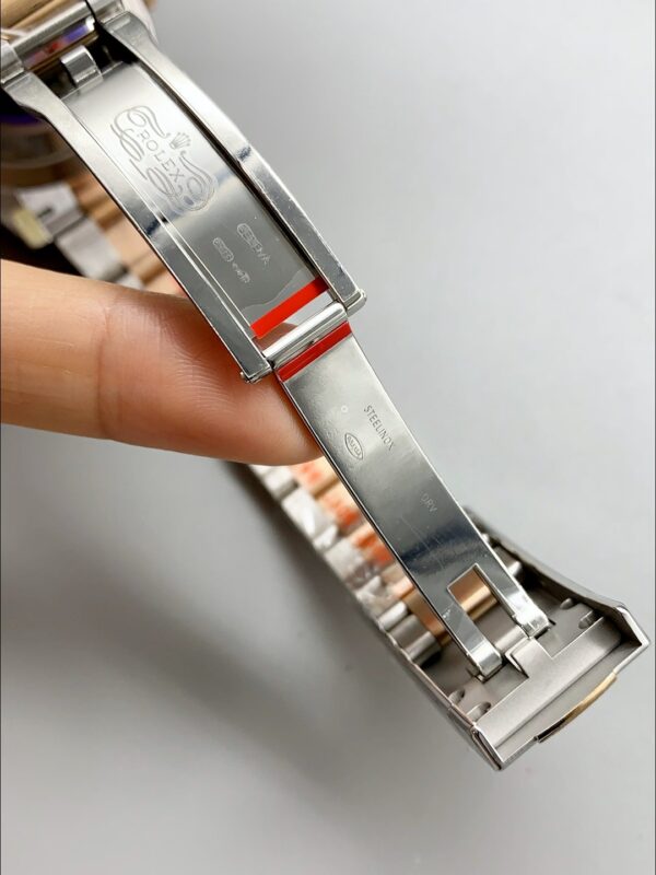 Rolex Datejust 41MM Two Tone Rose Gold Plating Brown Dial Watch(1:1Super Clone )