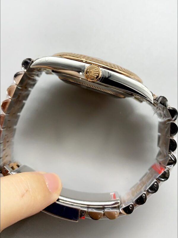 Rolex Datejust 41MM Two Tone Rose Gold Plating Fluted Dial Watch(1:1Super Clone )