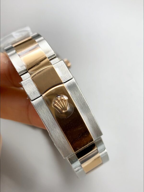 Rolex Datejust 41MM Two Tone Rose Gold Plating Brown Dial Watch(1:1Super Clone )