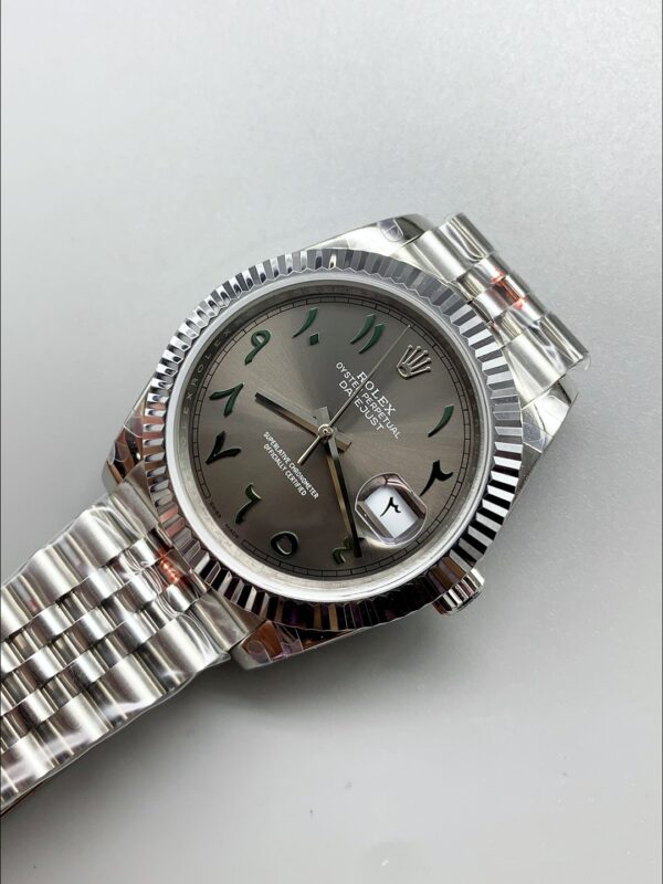 Rolex Datejust M126300 41MM ETA3235 Grey Arabic Dial – 904L Steel Casing(1:1Super Clone)