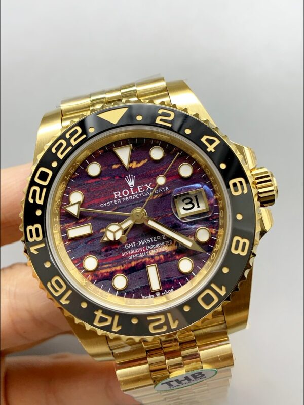 Rolex GMT-Master II Tiger Eye Dial Gold and Steel Bracelet (1:1 Super Clone)