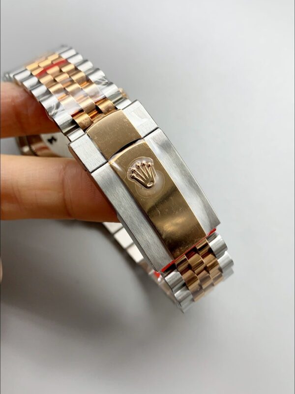 Rolex Datejust 41MM Two Tone Rose Gold Plating Fluted Dial Watch(1:1Super Clone )