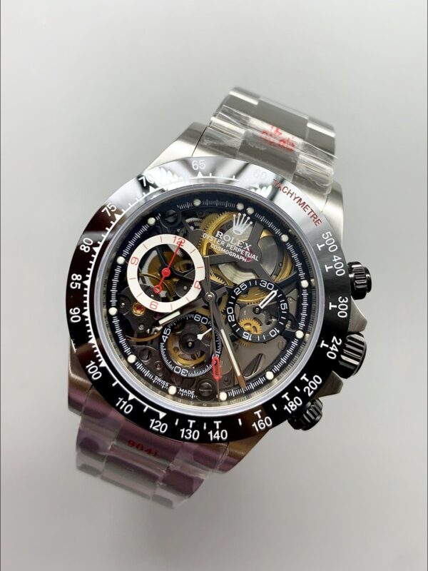 Rolex Daytona Artisans De Geneve Stainless Steel Watch Black Ceramic Bezel Watch(1:1Super Clone )