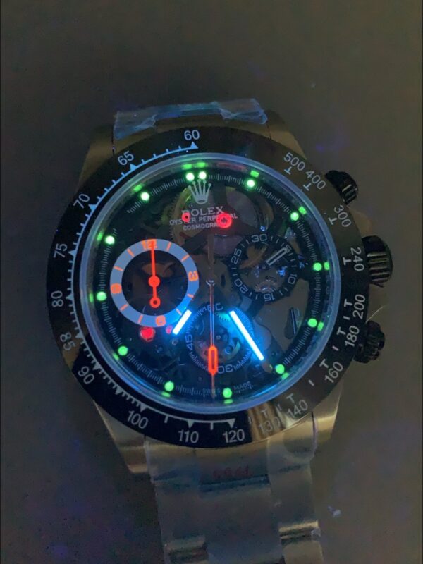 Rolex Daytona Artisans De Geneve Stainless Steel Watch Black Ceramic Bezel Watch(1:1Super Clone )