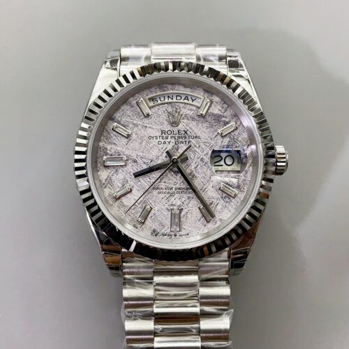 Rolex Day Date Presidential 904L Steel 40MM – Grey Dial (1:1Super Clone)
