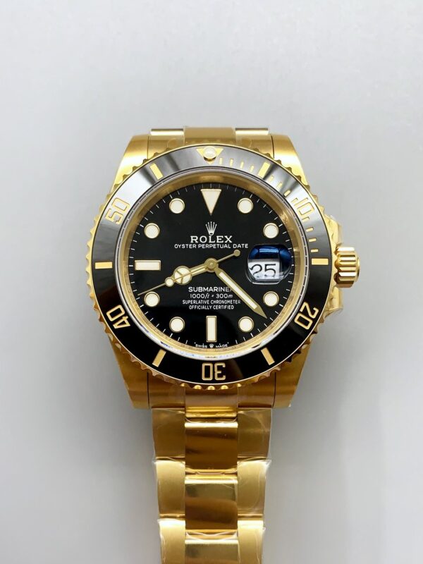 Rolex Submariner 41MM Date Ceramic Gold m126618ln -904L Steel Watch(1:1Super Clone)