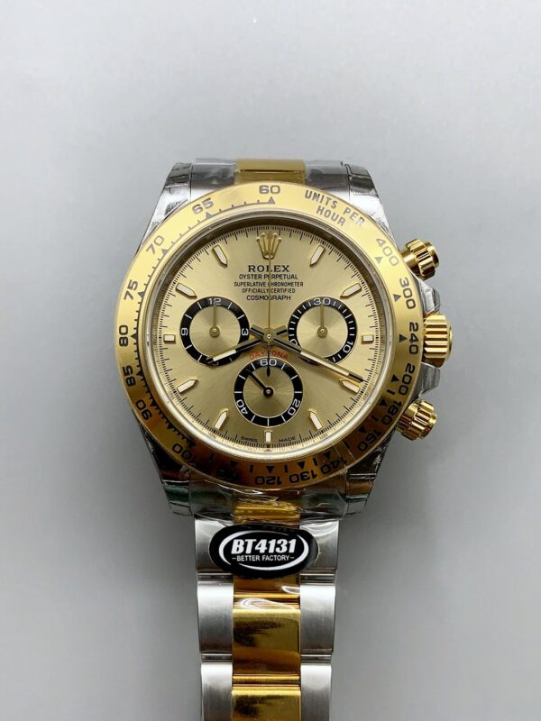 Rolex Cosmograph Daytona M126518 Gold Dial Original Cal.4131 Movement(1:1Super Clone)