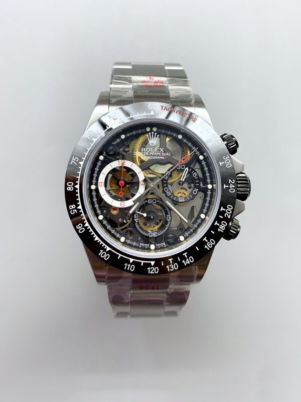Rolex Daytona Artisans De Geneve Stainless Steel Watch Black Ceramic Bezel Watch(1:1Super Clone )