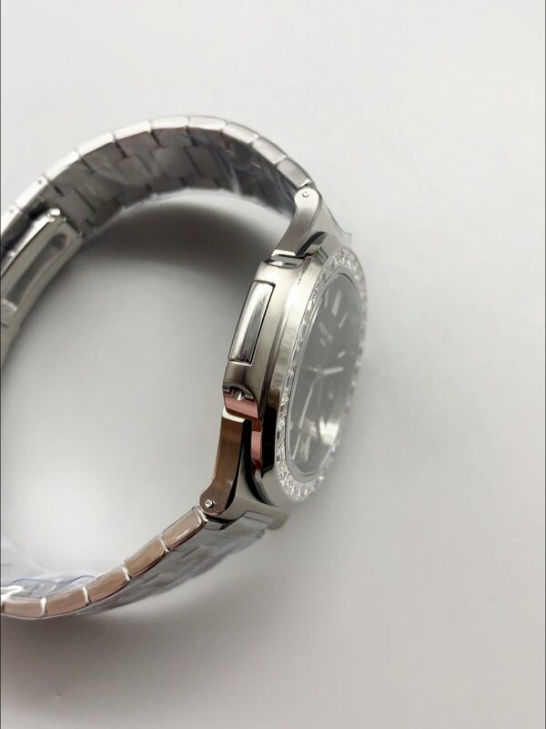Patek Philippe Nautilus Stainless Steel Black Dial Diamond Bezel 1:1 Superclone