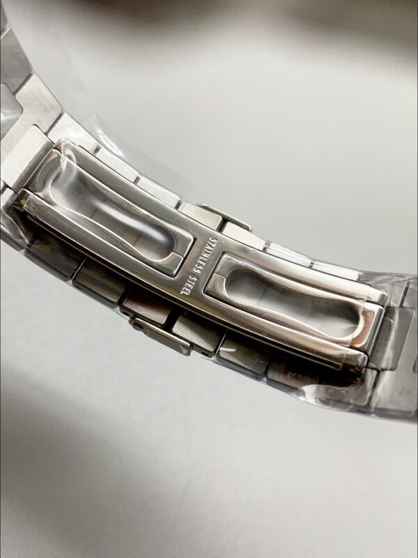 Patek Philippe Nautilus Black Dial Diamond Bezel Stainless Steel Bracelet 1:1 Superclone