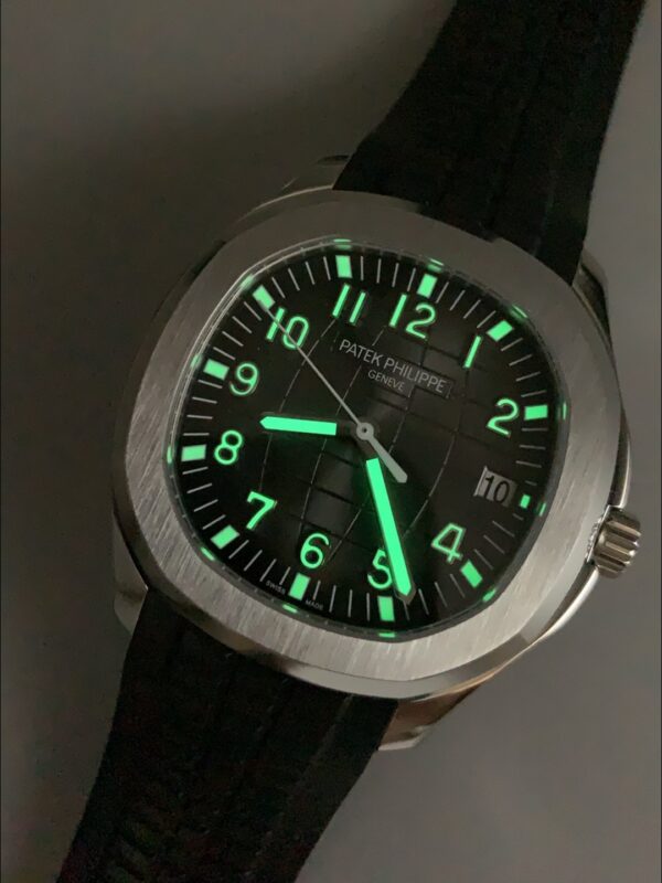 Patek Philippe Aquanaut Stainless Steel Black Dial Rubber Strap 1:1 Superclone