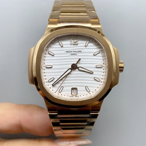 Patek Philippe Nautilus 7118R 35MM 1:1 Rose Gold White Dial (1:1Super Clone)