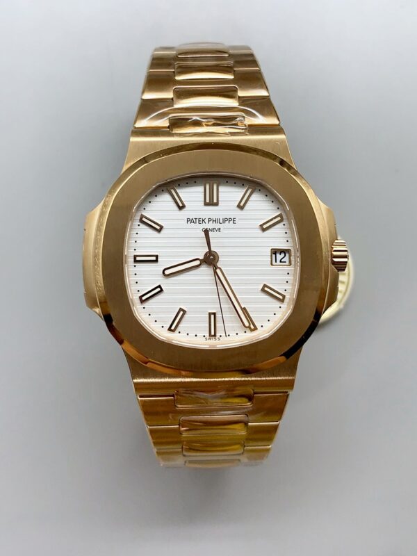 Patek Philippe Nautilus 5711/1R-001 in Rose Gold White Dial(1:1Super Clone)