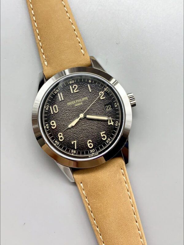 Patek Philippe Calatrava 5226G-001 904L Steel  Leather Strap(1:1Super Clone)