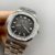 Patek Philippe Nautilus Black Stripe Dial Diamond Bezel Stainless Steel Bracelet Date 1:1 Superclone