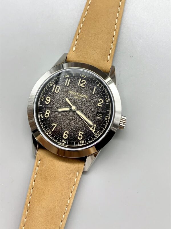 Patek Philippe Calatrava 5226G-001 904L Steel  Leather Strap(1:1Super Clone)