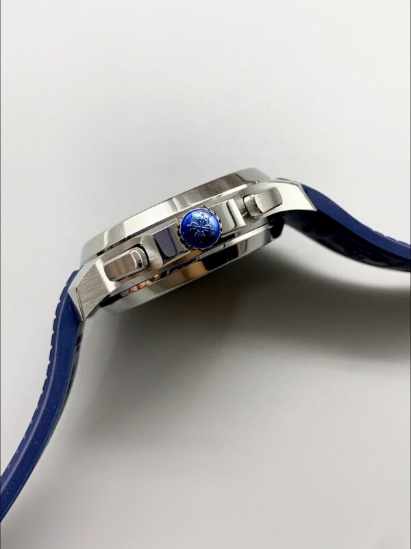 Patek Philippe Aquanaut 5968 Chronograph Steel Casing Blue Dial Watch(1:1 Super Clone)