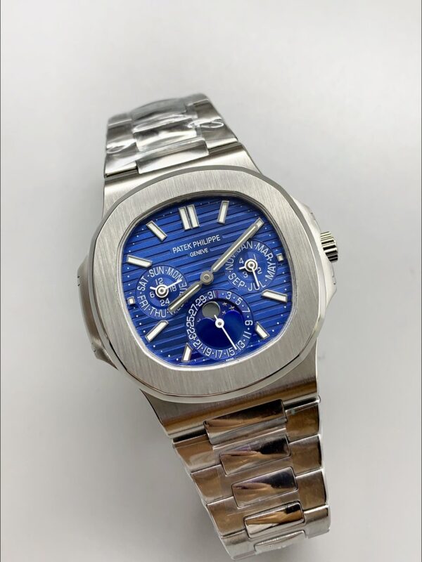 Patek Philippe Nautilus 5740 Perpetual Calendar Stainless Steel Blue Dial(1:1Super Clone)