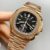Patek Philippe Nautilus 5980/R Rose Gold 904L Steel Case in Black Dial(1:1 Super Clone)