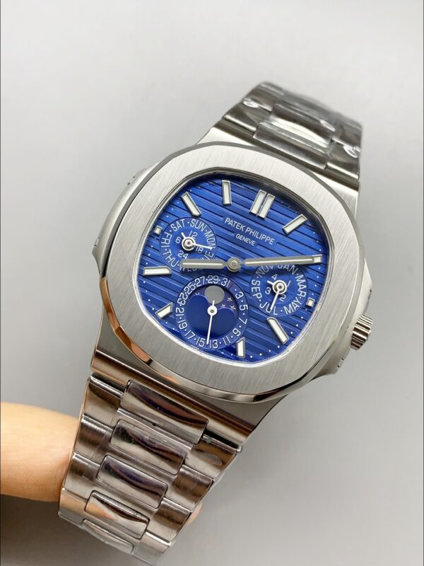 Patek Philippe Nautilus 5740 Perpetual Calendar Stainless Steel Blue Dial(1:1Super Clone)