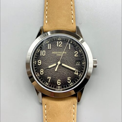 Patek Philippe Calatrava 5226G-001 904L Steel  Leather Strap(1:1Super Clone)