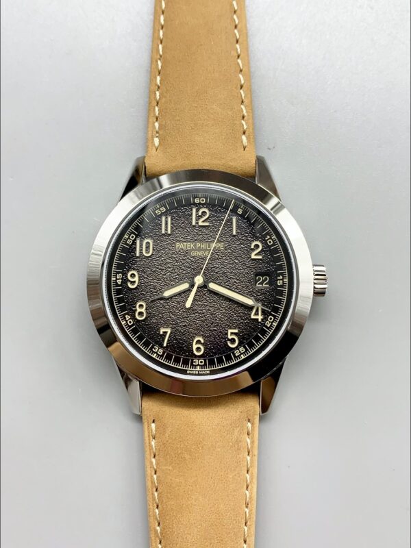 Patek Philippe Calatrava 5226G-001 904L Steel  Leather Strap(1:1Super Clone)