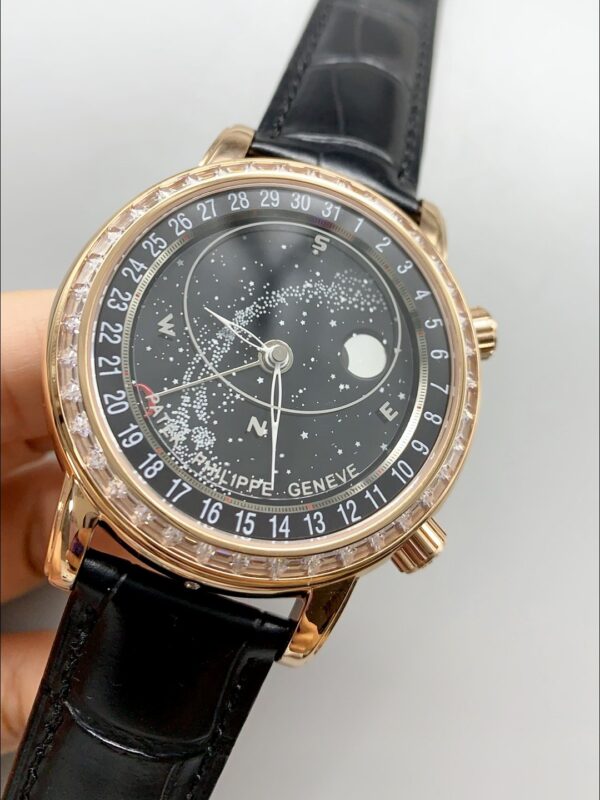 Patek Philippe 6104R Grand Complications Watch in Rose Gold – Diamonds Bezel(1:1Super Clone)