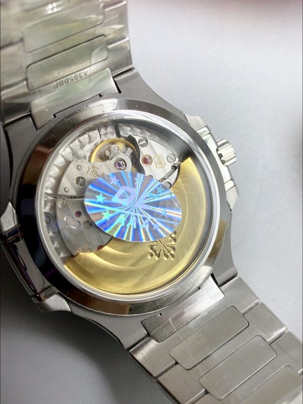 Patek Philippe Nautilus Grey Stripe Dial Diamond Bezel Stainless Steel Bracelet 1:1 Superclone