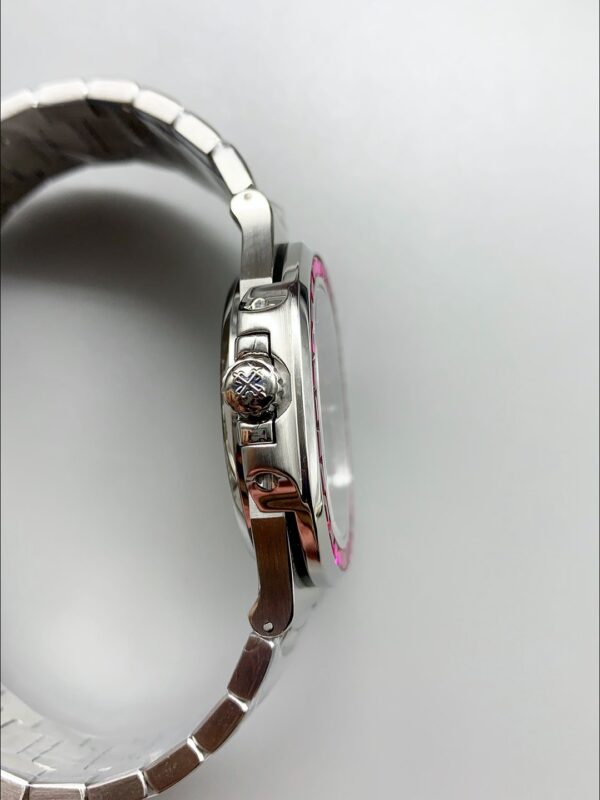 Patek Philippe Nautilus 5711 Black Dial 904L Steel with Rubies Bezel(1:1Super Clone)