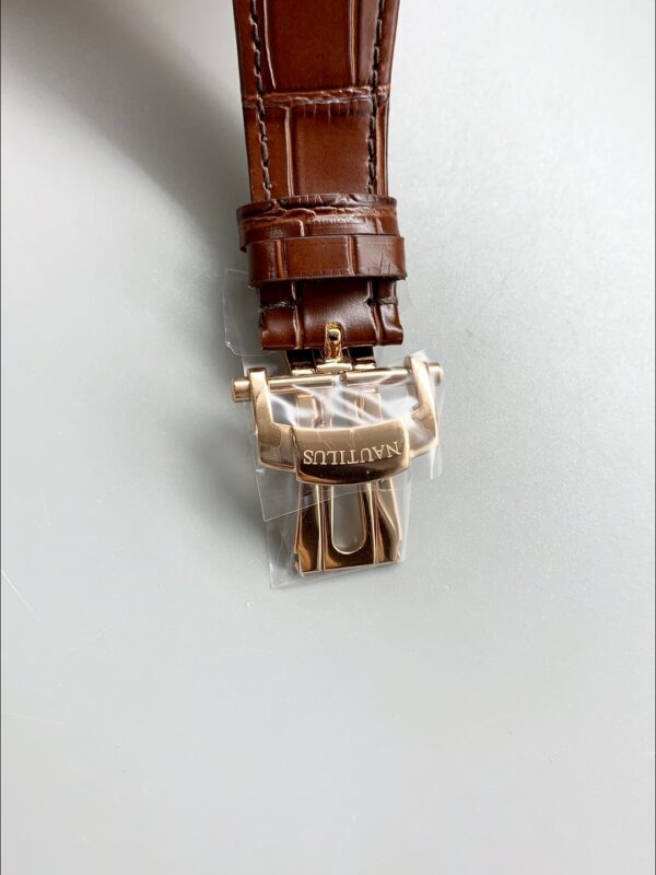 Patek Philippe Nautilus 5980/R Chronograph Rose Gold on 904L Steel Case in Brown Dial (1:1Super Clone)