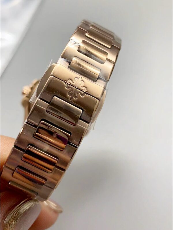 Patek Philippe Nautilus 7010/1GR-011 32MM- Genuine Diamonds on Bezel(1:1 Super Clone)