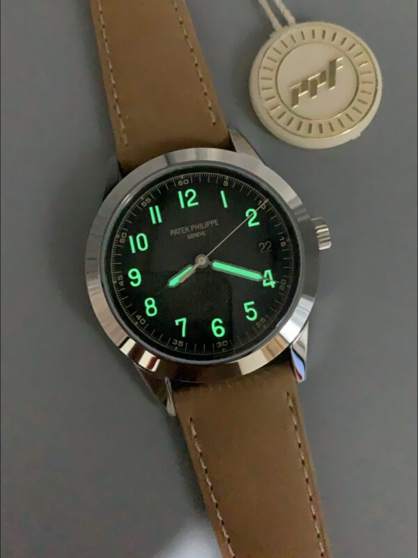 Patek Philippe Calatrava 5226G-001 904L Steel  Leather Strap(1:1Super Clone)