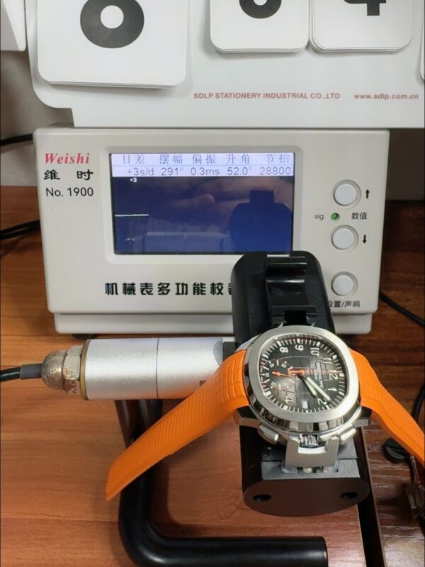 Patek Philippe Aquanaut 5968 Chronograph Steel Casing Orange Strap Watch(1:1 Super Clone)