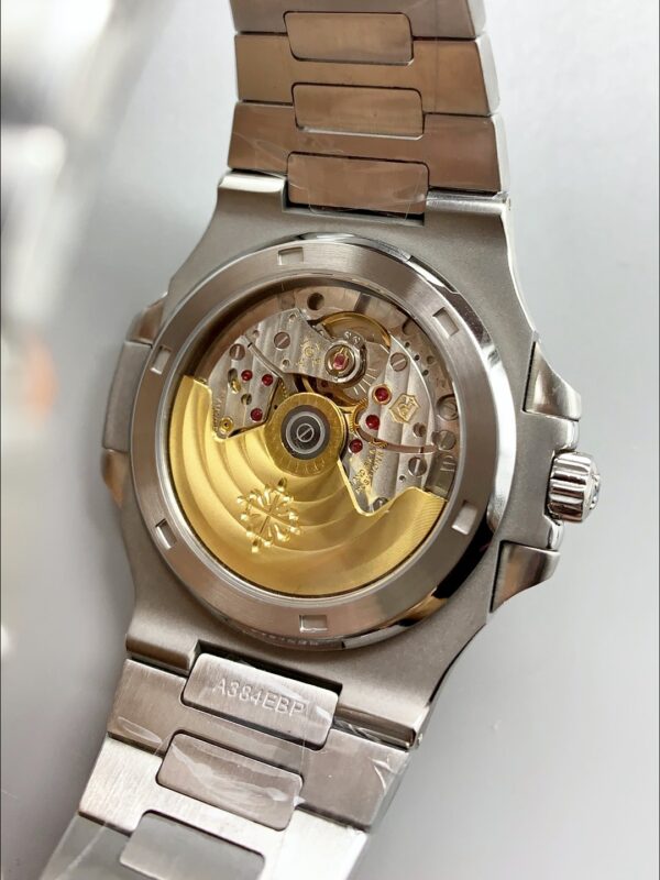 Patek Philippe Nautilus 5711 Black Dial 904L Steel with Rubies Bezel(1:1Super Clone)