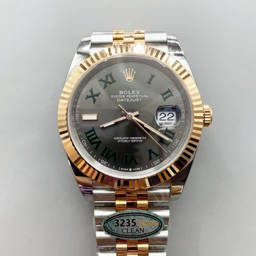 1:1 super clone Datejust 36MM & 41 MM Wimbledon: Ref. 126334