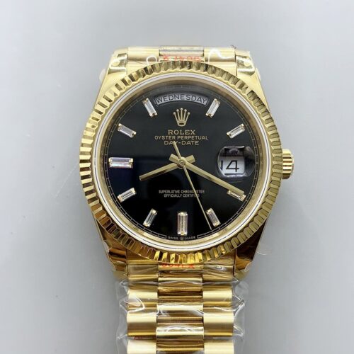 Day Date Rolex Weekly Journal 18K Yellow Gold Plated counter weight