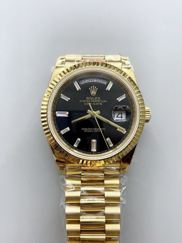 Day Date Rolex Weekly Journal 18K Yellow Gold Plated counter weight