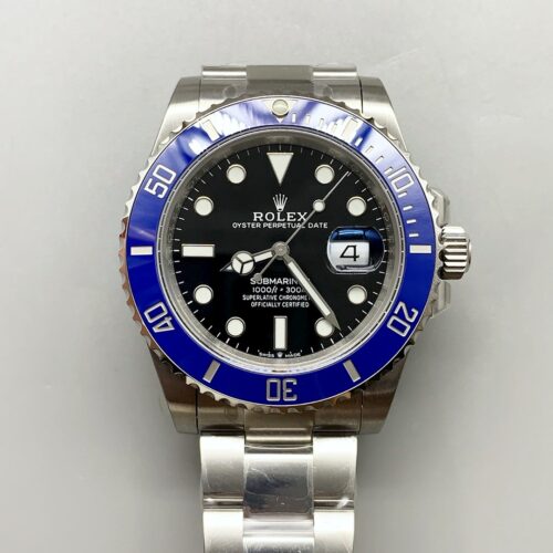 Rolex Submariner 41mm Blue Bezel White Gold 126619LB (1;1 Super Clone)