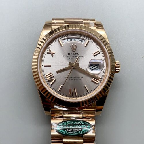 Rolex Day-Date 40mm 228235 Everose Gold President Watch(1;1Super Clone)