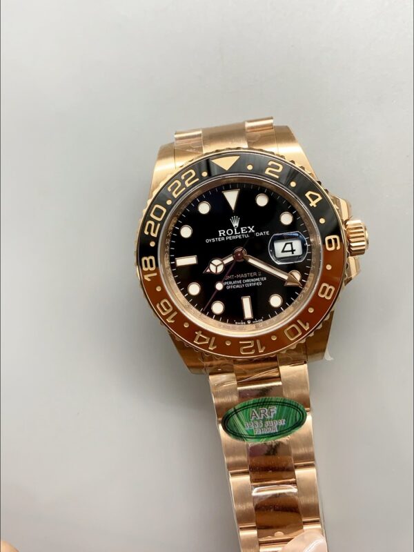 The New Rolex GMT-Master II in Rose Gold.(1:1 Super Clone)