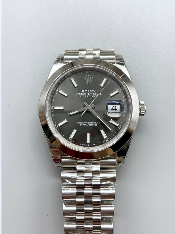Rolex Datejust Grey Dial Stainless Steel Jubilee Bracelet Date Display 1:1 Superclone